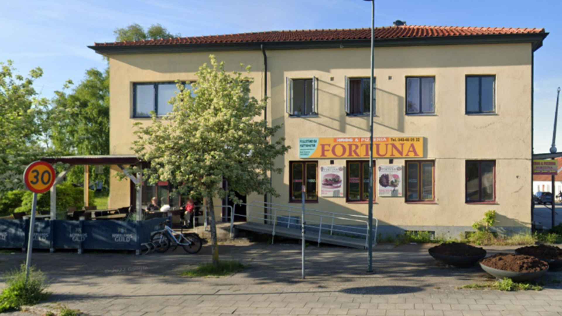 Framsidan på Fortuna Pizzeria i Genarp